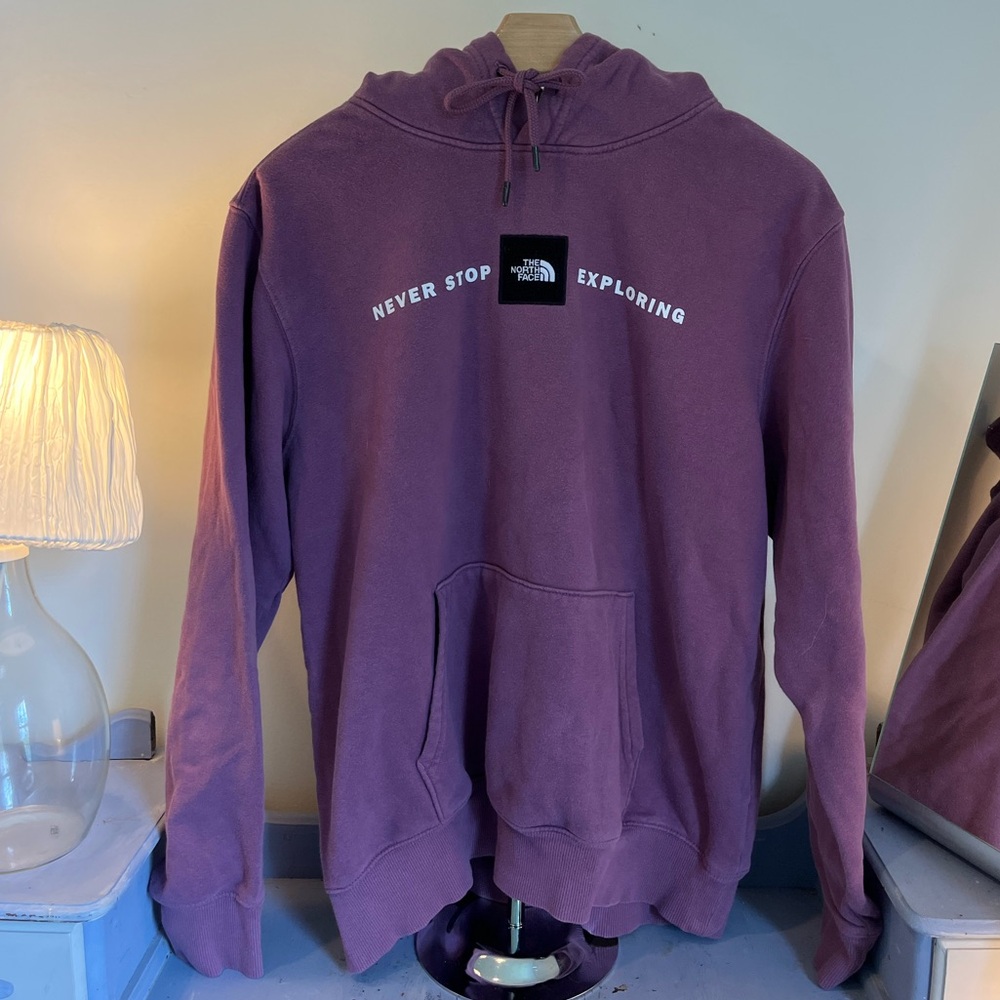 The North Face Purple Hoodie Casual Style